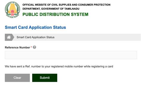 what is smart card number in tamilnadu|tnpds official website site.